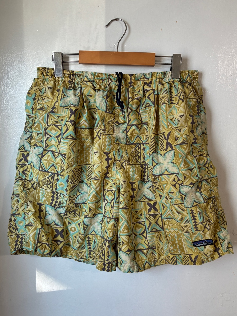 Vintage Patagonia Baggies Printed Swim Trunks Large